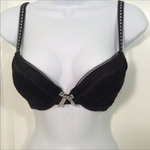 Victoria’s Secret Black White Lace Push-up 34B